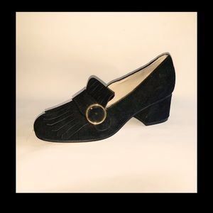 SALE- Classic Black Velvet Heels Marc Fisher
